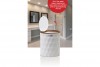 Diamond Trash Can White - Wooden