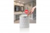 Diamond Trash Can White - Gold