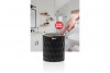 Diamond Trash Can Black - Gold