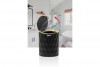 Diamond Trash Can Black - Gold