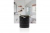 Diamond Trash Can Black - Gold