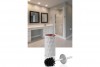 Diamond Toilet Brush & Holder White - Rose