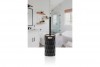Diamond Toilet Brush & Holder Black- Wooden