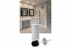 Diamond Toilet Brush & Holder White