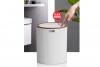 Bella Trash Can - Wooden - White