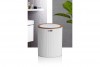 Bella Trash Can - Wooden - White