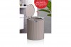 Bella Trash Can - Chrome - Brown