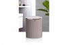 Bella Trash Can - Chrome - Brown
