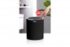 Bella Trash Can - Chrome - Black