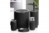 Bella Bathroom Set (5 Pcs) Chrome - Black