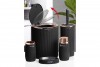 Bella Bathroom Set (5 Pcs) Rose - Black