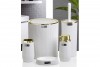 Bella Bathroom Set (5 Pcs) Gold - White