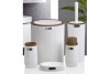 Bella Bathroom Set (5 Pcs) Wooden - White