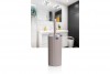 Bella Toilet Brush & Holder - Chrome - Brown