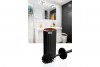 Bella Toilet Brush & Holder - Rose - Black