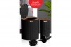 Bella Bathroom Set (2 Pcs) Wooden - Black