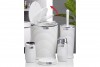 Elegance Bathroom Set (5 Pcs) Chrome - White