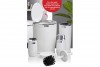 Elegance Bathroom Set (5 Pcs) Chrome - White