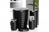 Elegance Bathroom Set (5 Pcs) Chrome - Black