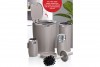 Elegance Bathroom Set (5 Pcs) Chrome - Brown