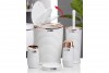 Elegance Bathroom Set (5 Pcs) Rose - White