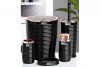 Elegance Bathroom Set (5 Pcs) Rose - Black