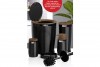 Elegance Bathroom Set (5 Pcs) Wooden - Black