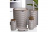 Elegance Bathroom Set (5 Pcs) Wooden - Brown