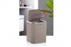 Square Trash Can Chrome - Brown