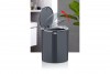 Round Trash Can - Chrome - Anthracite