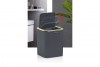 Striped Trash Can Gold - Anthracite