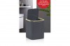 Striped Trash Can Gold - Anthracite