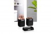 Diva Bathroom Set (3 Pcs) - Rose - Black