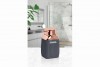 Striped Square Soap  Dispenser - Rose - Anthracite
