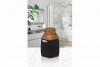 Striped Square Soap Dispenser - Wooden - Black