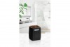 Striped Square Toothbrush  Holder - Wooden - Black