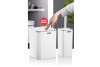 Square Bathroom Set (2 Pcs) Chrome - White