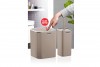 Square Bathroom Set (2 Pcs) Chrome - Black