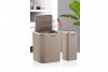 Square Bathroom Set (2 Pcs) Chrome - Black