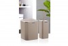 Square Bathroom Set (2 Pcs) Chrome - Black