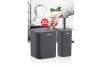 Square Bathroom Set (2 Pcs) - Anthracite