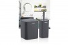 Square Bathroom Set (2 Pcs) - Anthracite