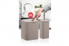 Square Bathroom Set (2 Pcs) - Brown