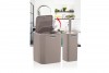 Square Bathroom Set (2 Pcs) - Brown