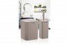 Square Bathroom Set (2 Pcs) - Brown