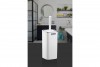 Square Toilet Brush & Holder Chrome - Black