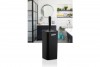 Square Toilet Brush & Holder - Black