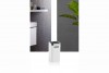 Square Toothbrush Holder Chrome - White