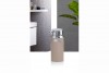 Round Liquid Soap Dispenser - Chrome - Brown