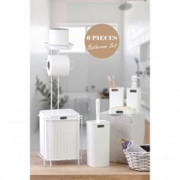 Replacement Square WC Paper Holder / White 6-Piece Mina
